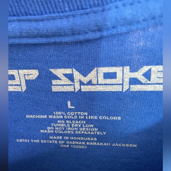 Pop Smoke • Mens Short Sleeve Tee • Size Large - Picture 3 of 3